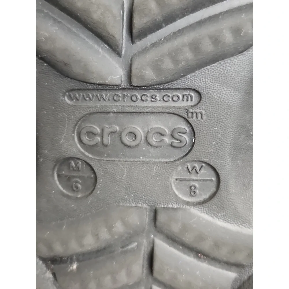 Crocs x Pleasures All Terrain Clog Reflective Black Men's 6 Women's 8